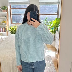 Zara Chunky Blue Sweater